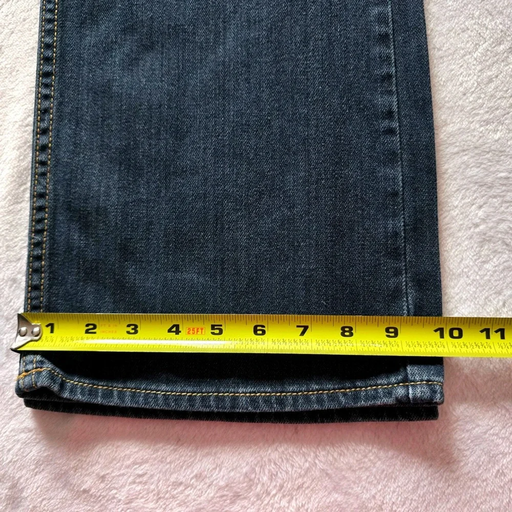 Perry Ellis Premium Denim Mens 36x32 Dark Wash Straight Leg Jeans 100% Cotton